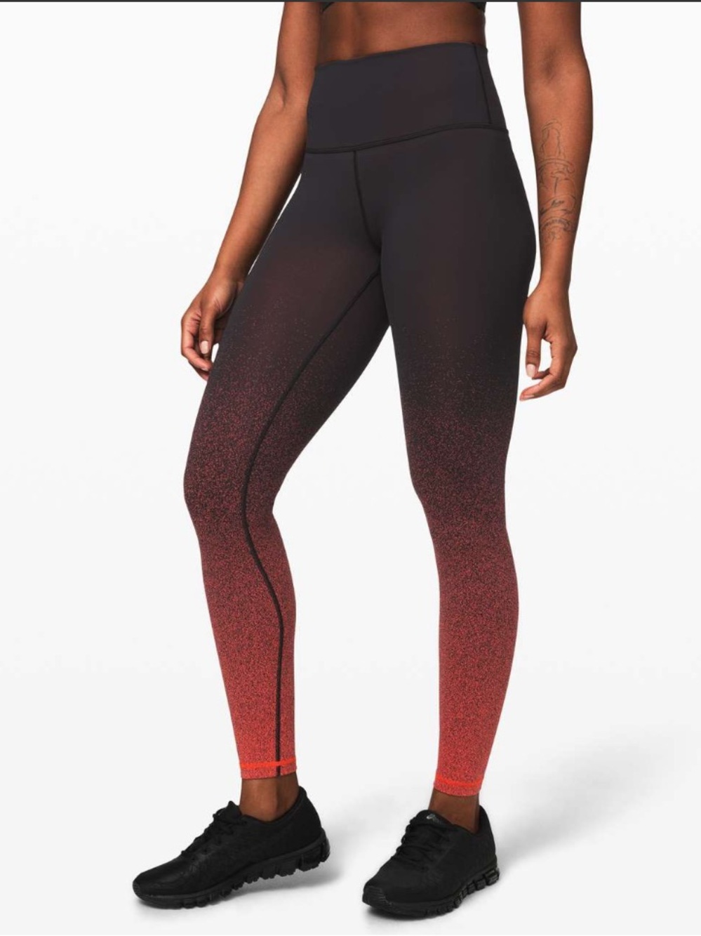 Lululemon Wunder Under High rise leggings, ombre speckle, 28”, size 10
